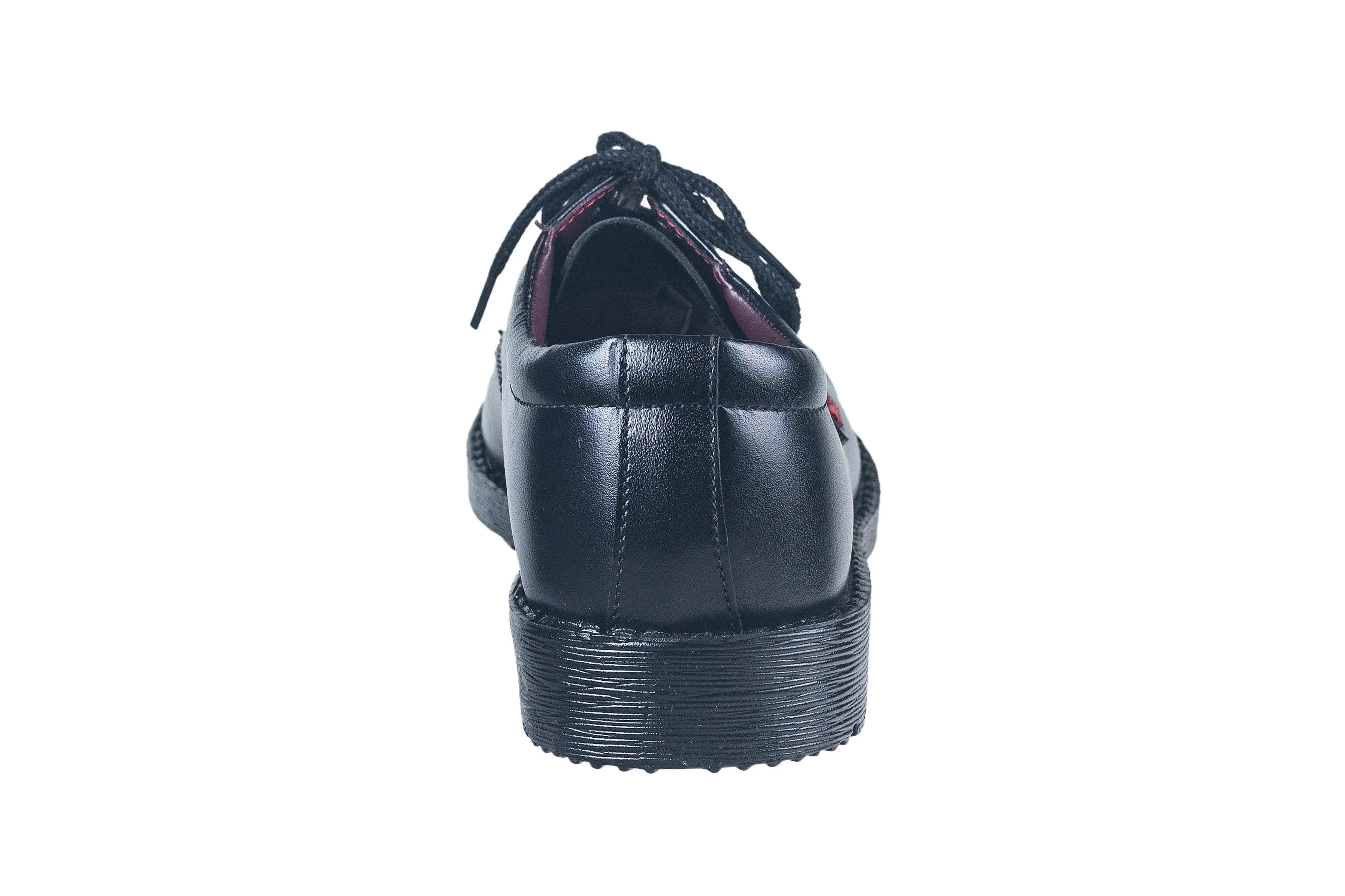 Titas Black Leather School Shoe for Boys (9-13 years Boys)