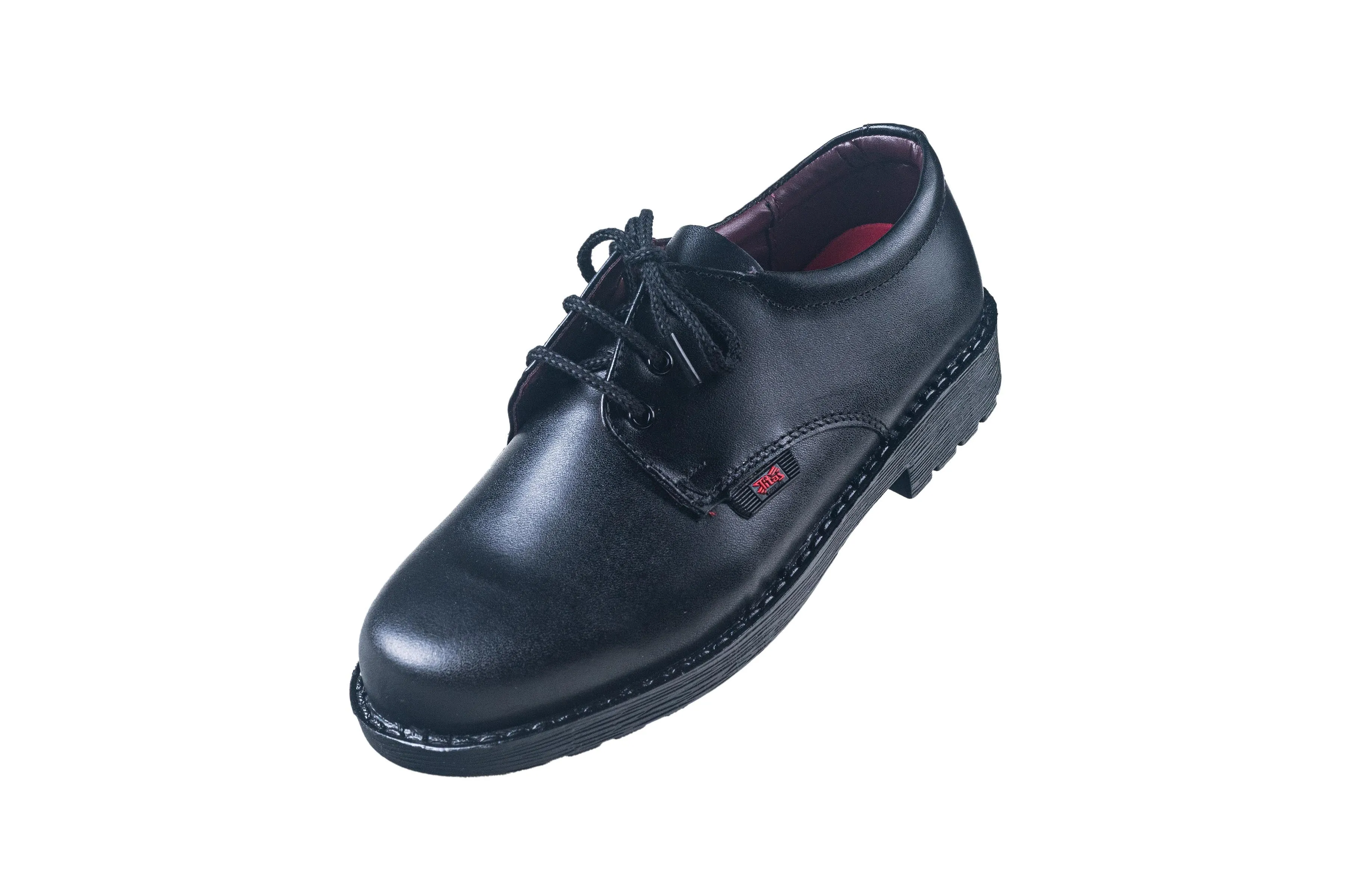 Titas Black Leather School Shoe for Boys (9-13 years Boys)