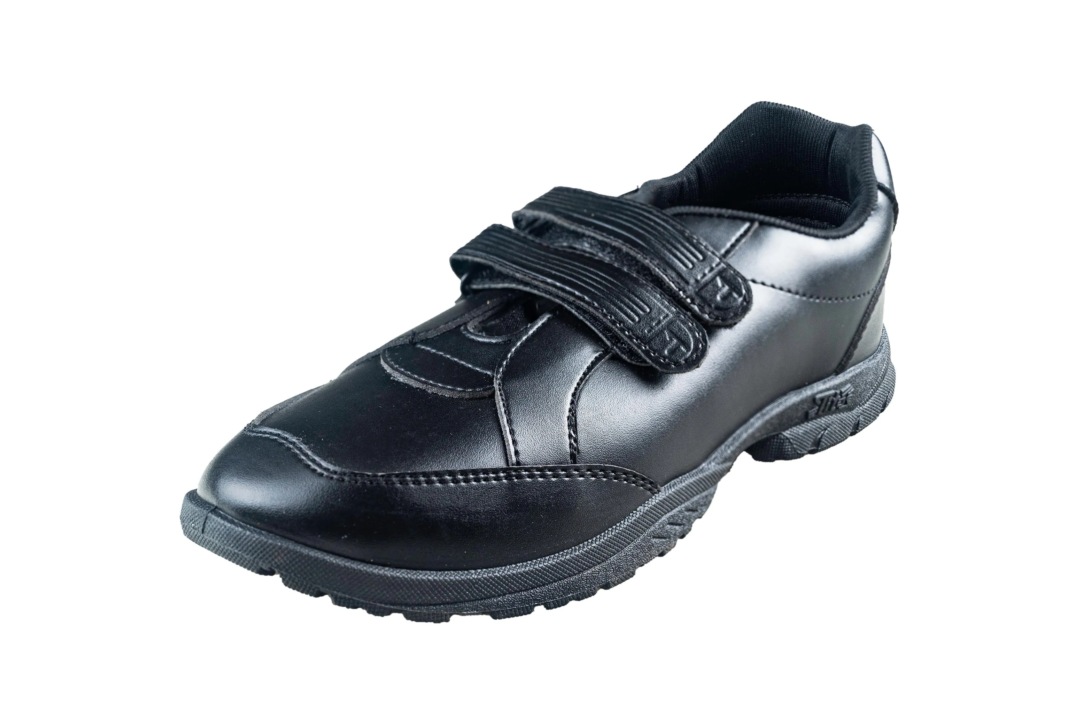 Titas Boys Black Strap Closure School Shoe (3 to 9 Years Kids)