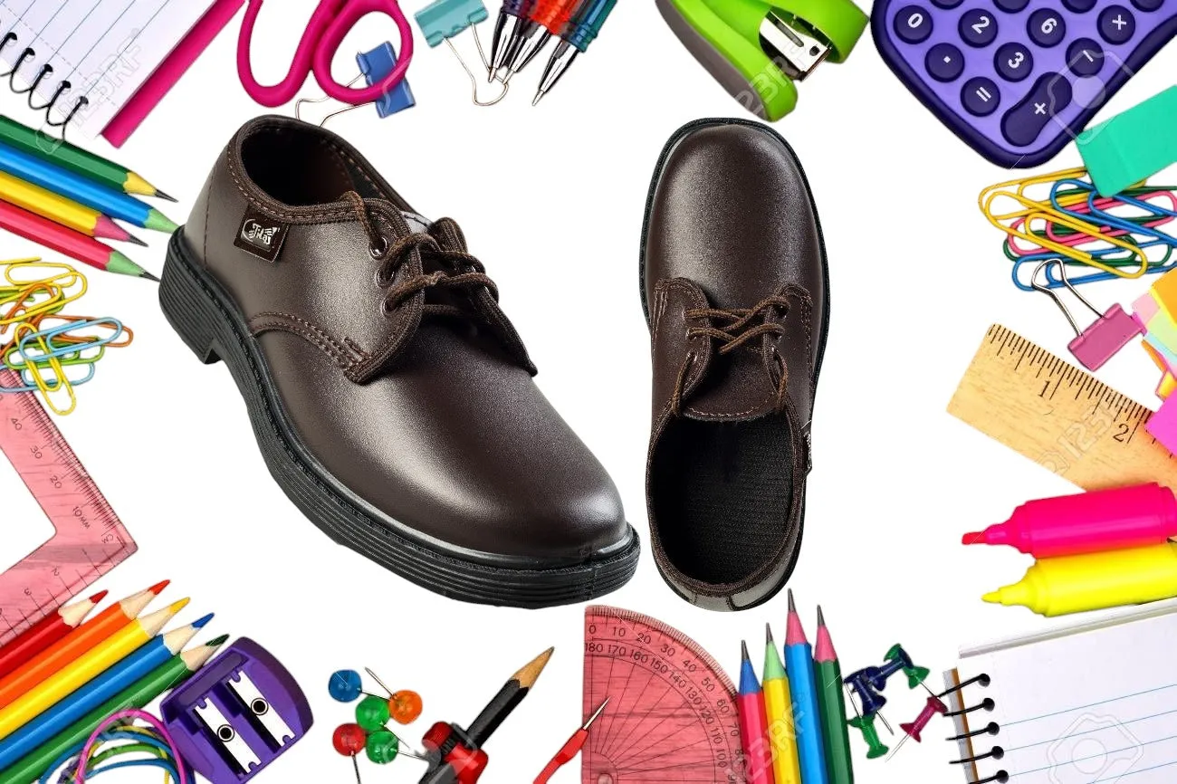 Titas Boys Brown School Shoe (3 to 9 Years Kids)(Skool Star)
