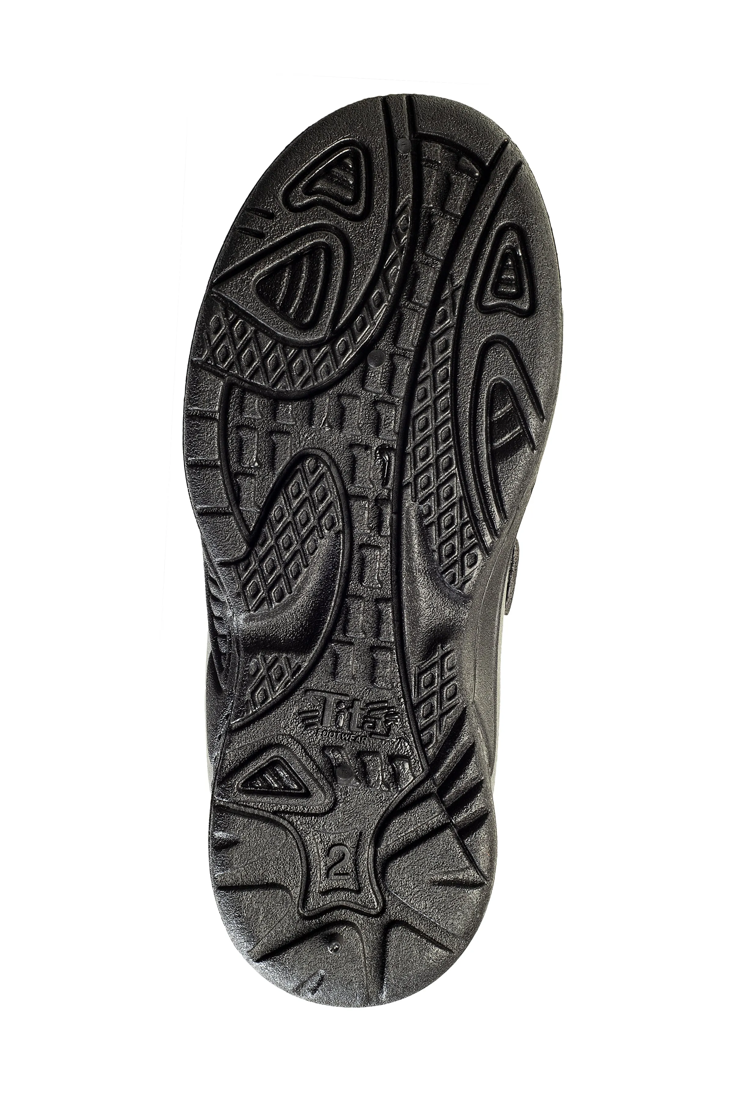 Titas Boys Velcro Black School Shoe (9 Years & above Boys)(Skool Day)