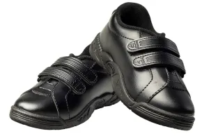 Titas Boys Velcro Black School Shoe (9 Years & above Boys)(Skool Day)