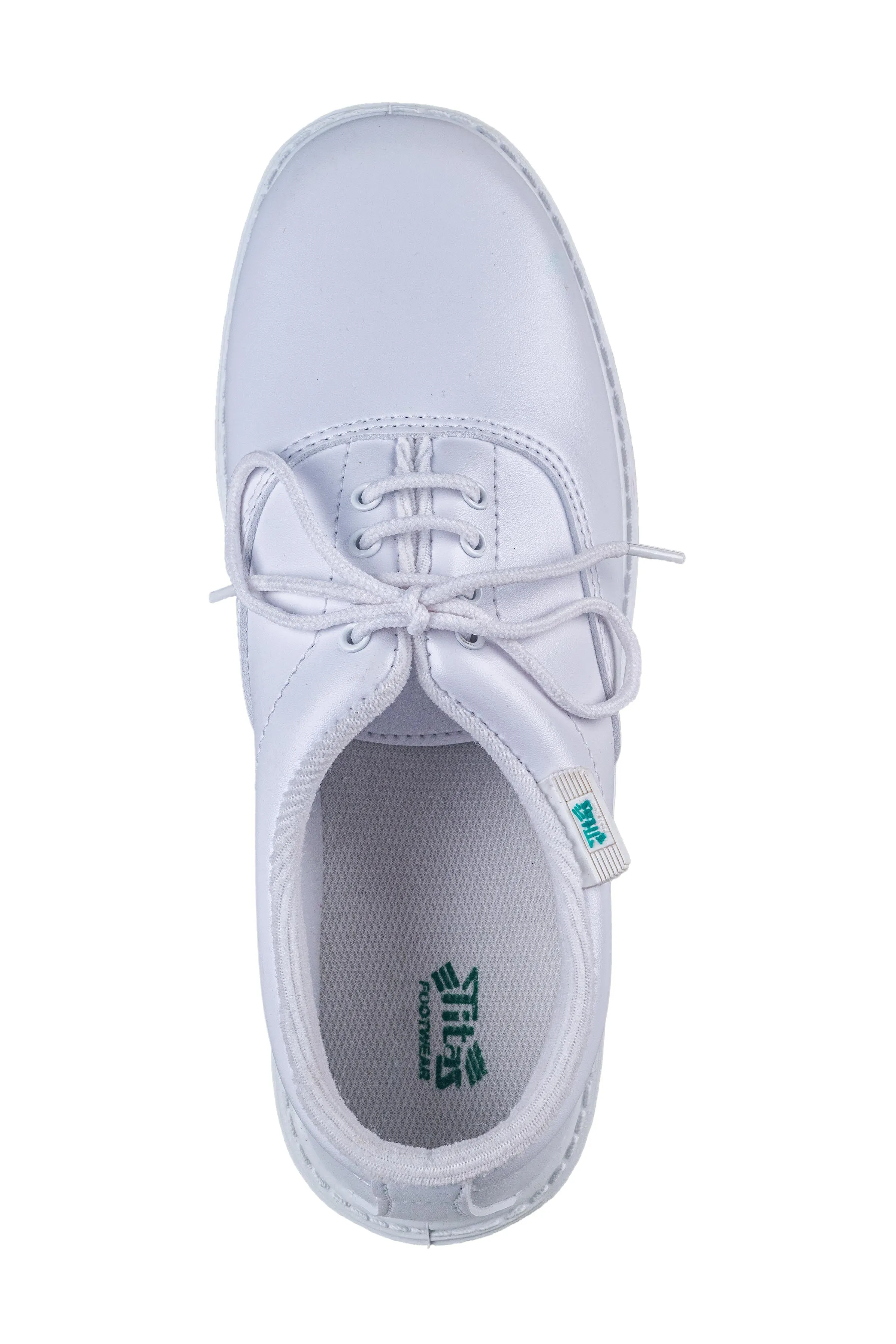 Titas Boys White School Shoe (4 Years-9 Years Kids)