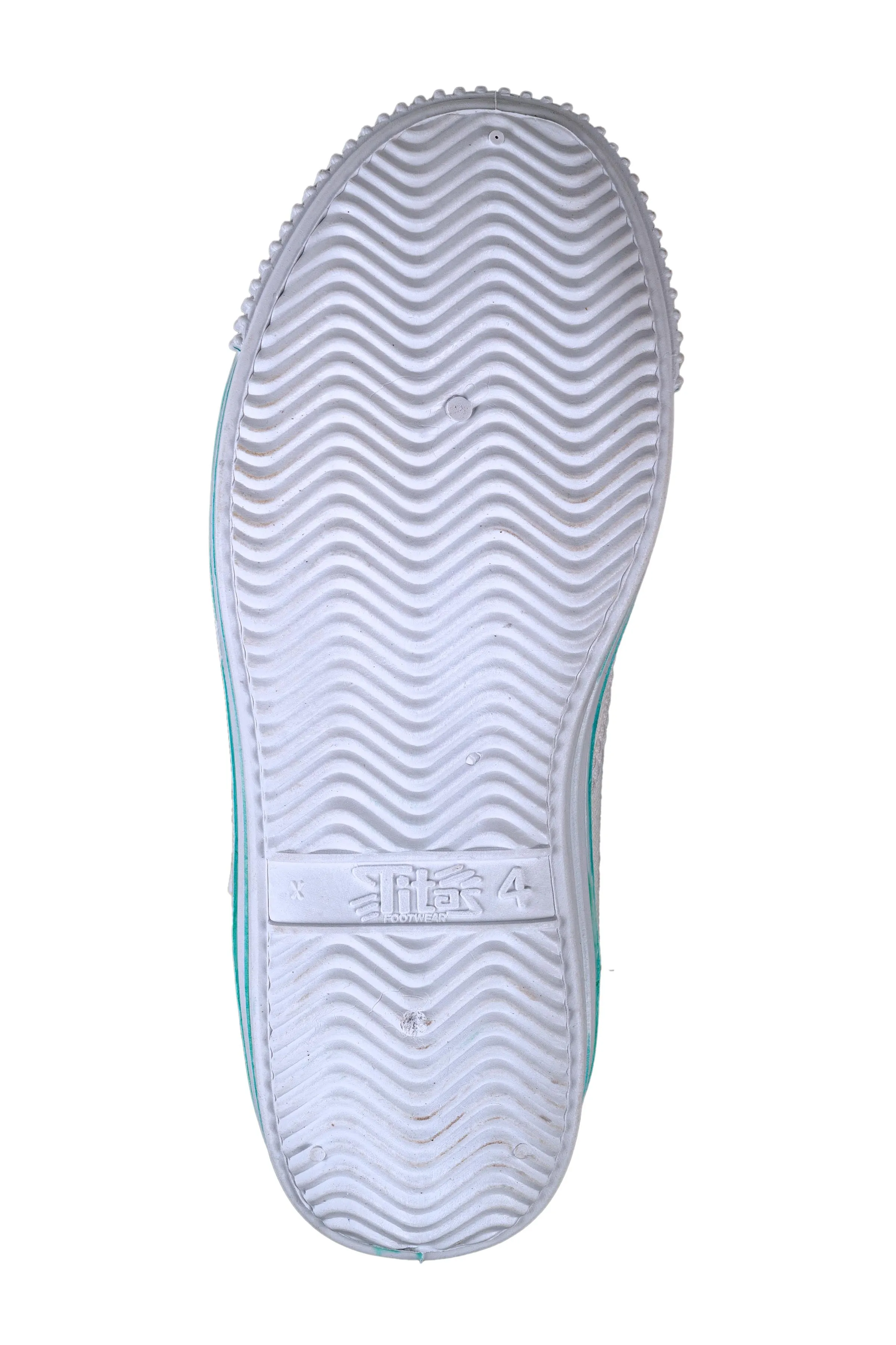 Titas Children White Canvas School Shoe (9 Years & above Children)(Skool Comfort)