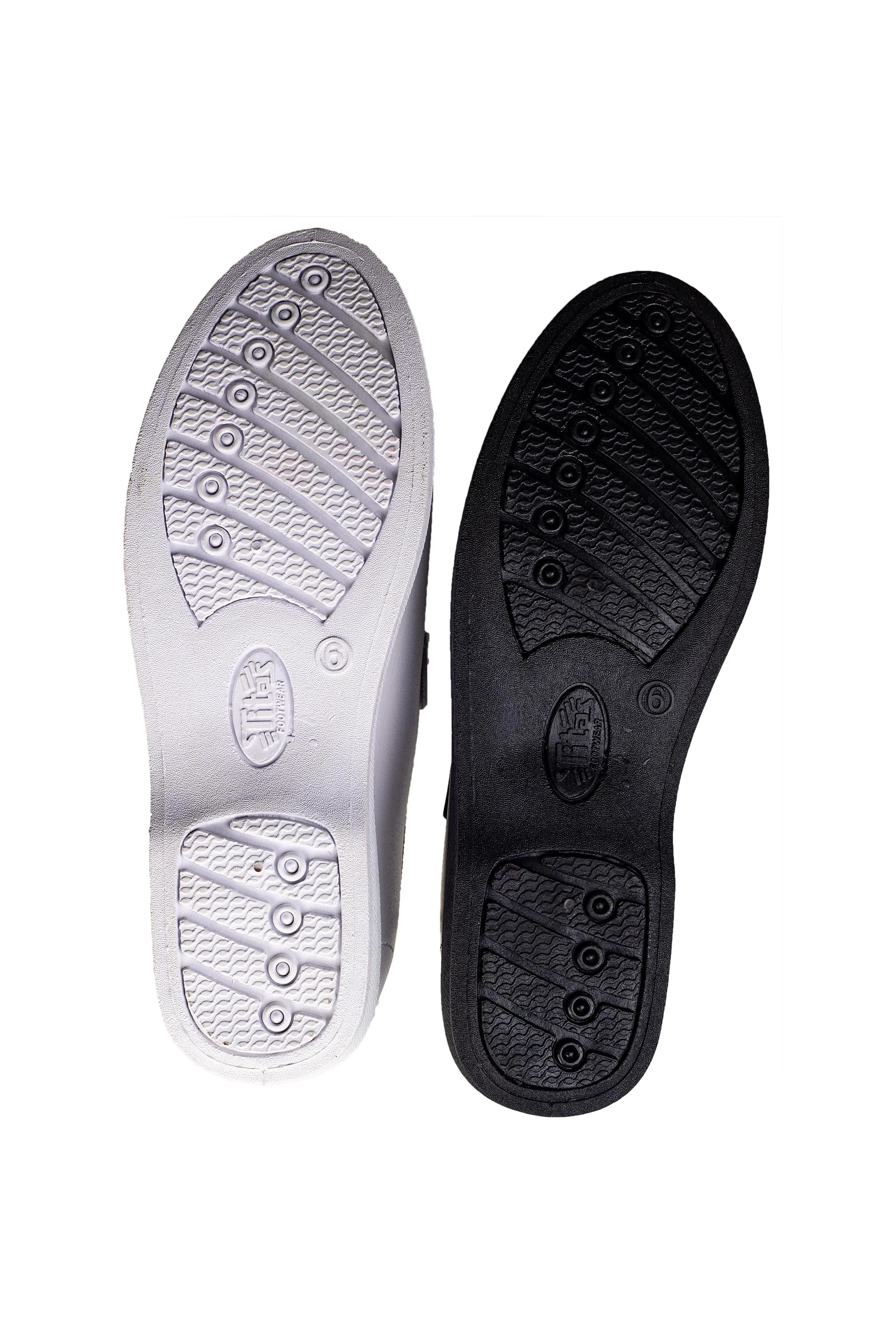 Titas Girls Black & White School Shoe Combo