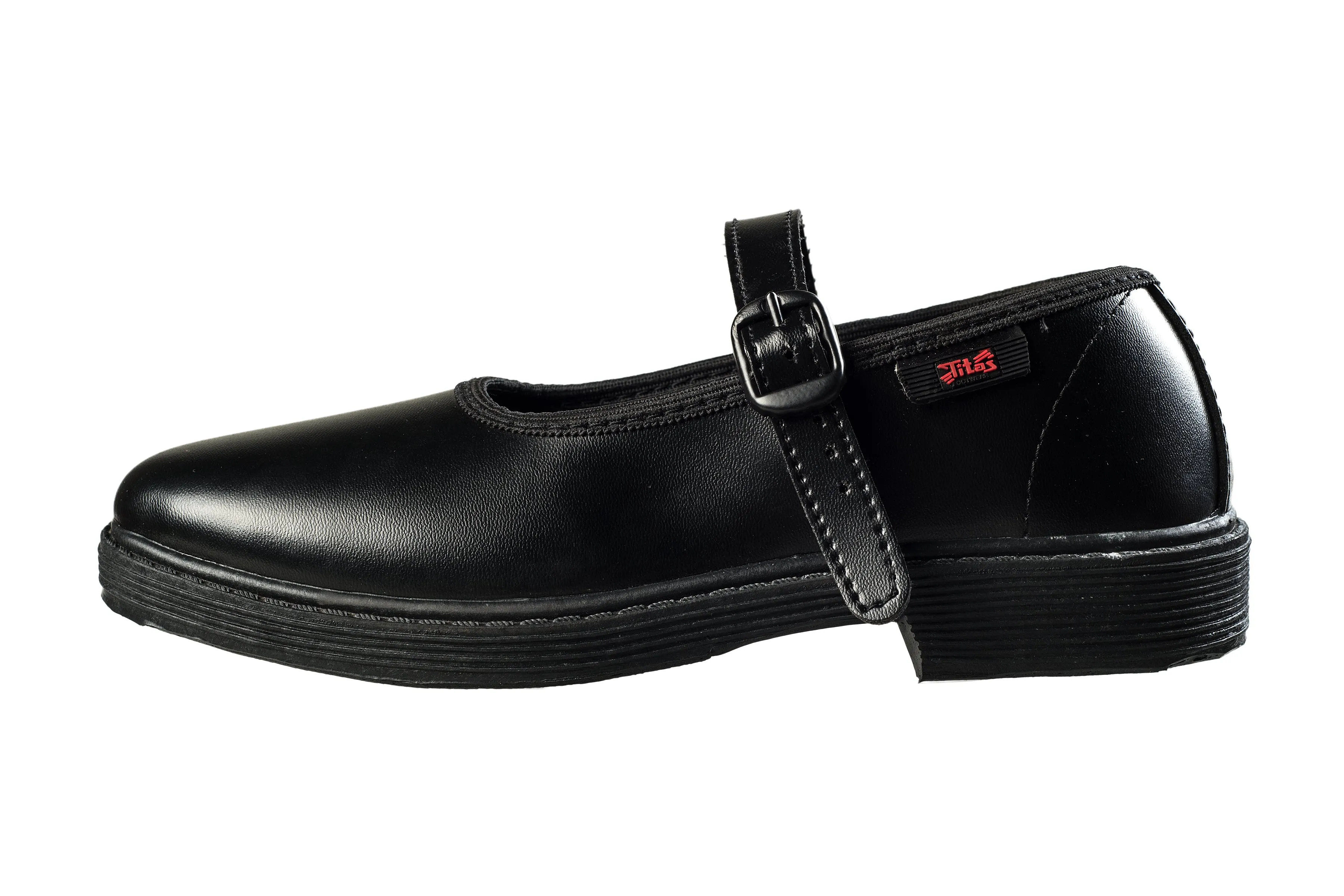 Titas Girls Black School Shoe (13 Years & above Girls)