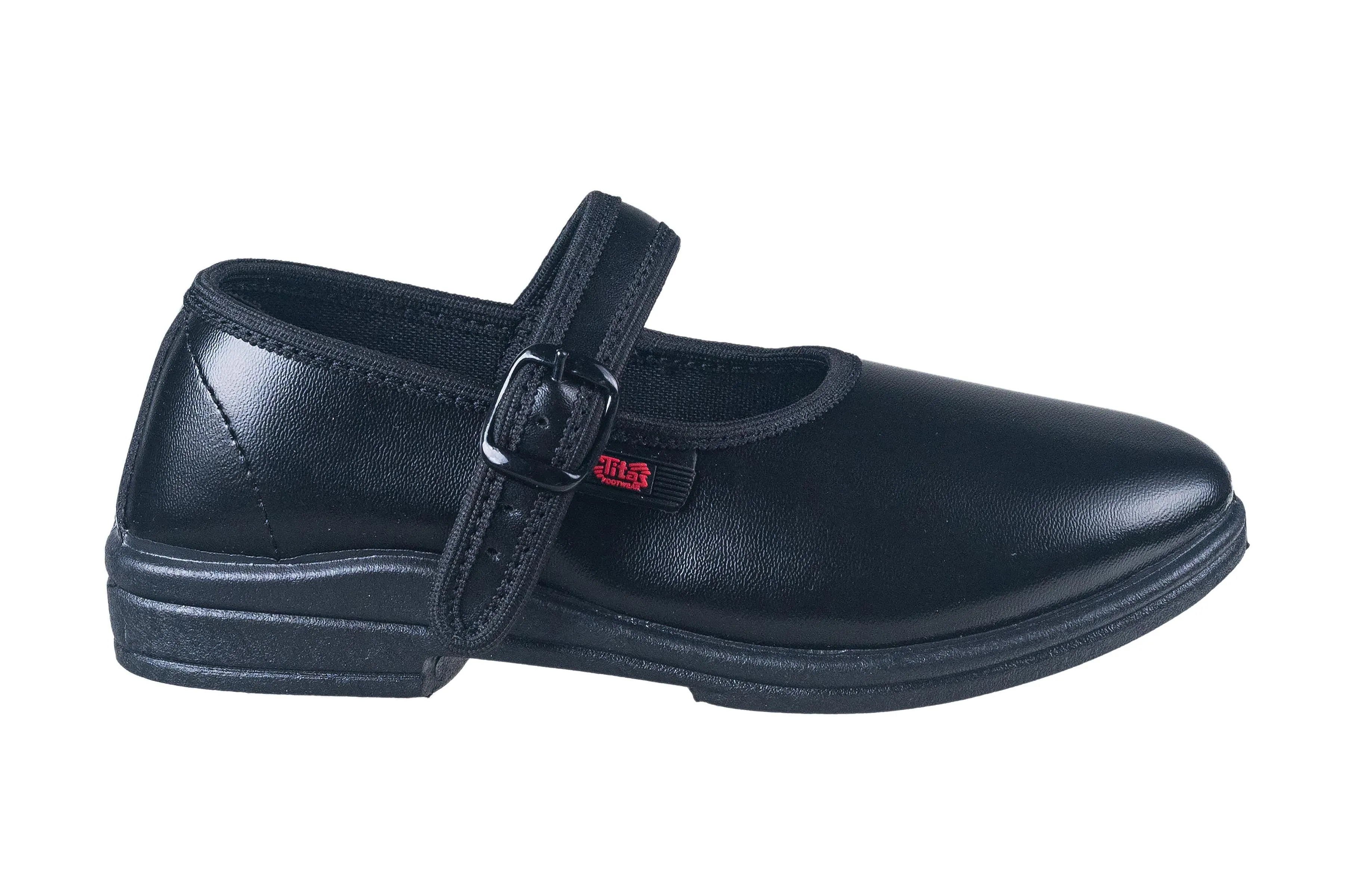 Titas Girls Black School Shoe (9 Years & above Girls)(Skool Girl Spl)