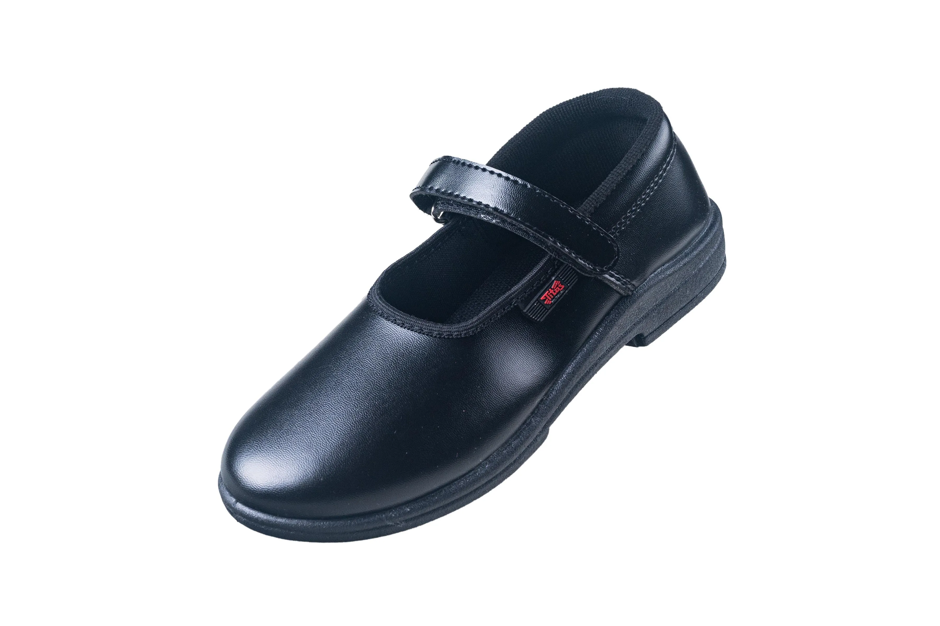 Titas Girls Velcro Black School Shoe (9 Years & above Girls)(Skool Girl Dlx Velcro)