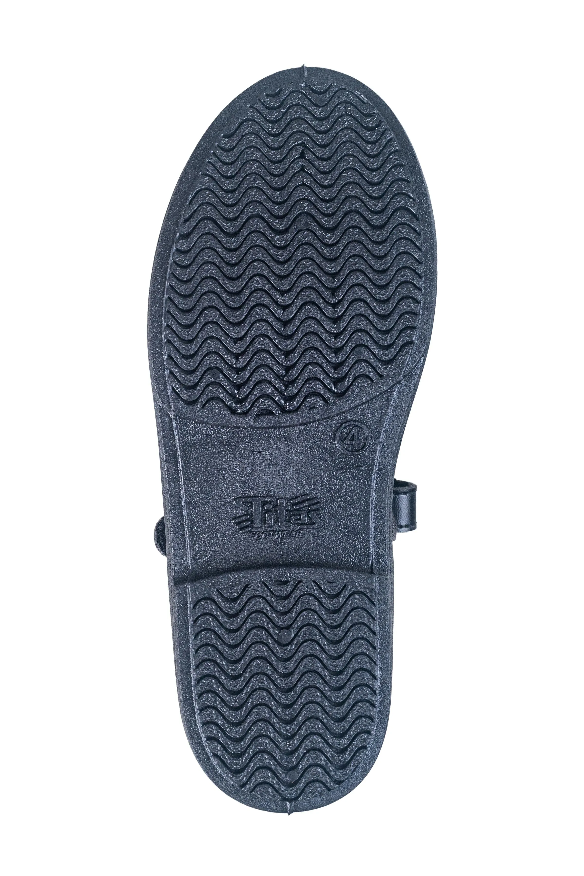 Titas Girls Velcro Black School Shoe (9 Years & above Girls)(Skool Girl Dlx Velcro)