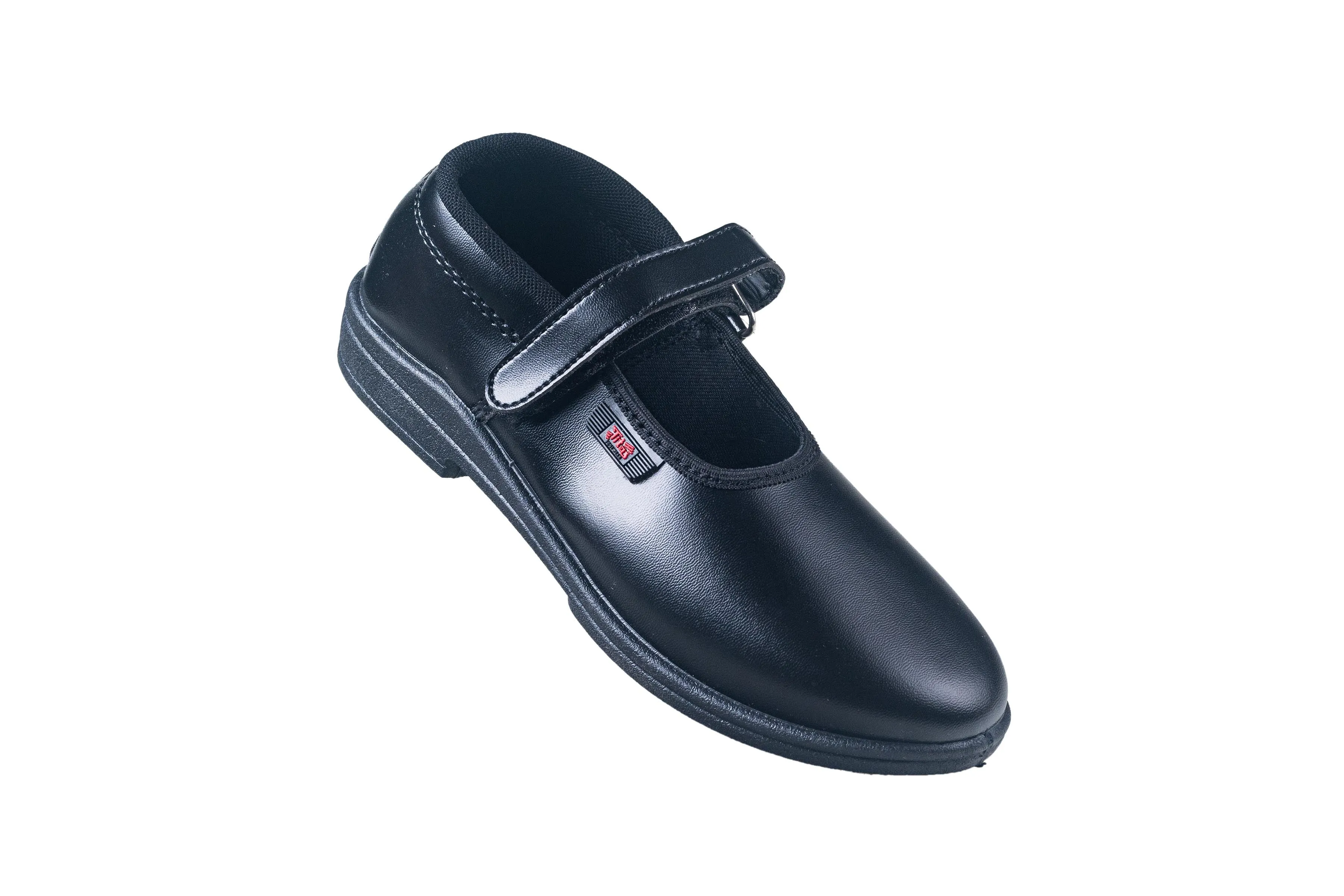 Titas Girls Velcro Black School Shoe (9 Years & above Girls)(Skool Girl Dlx Velcro)