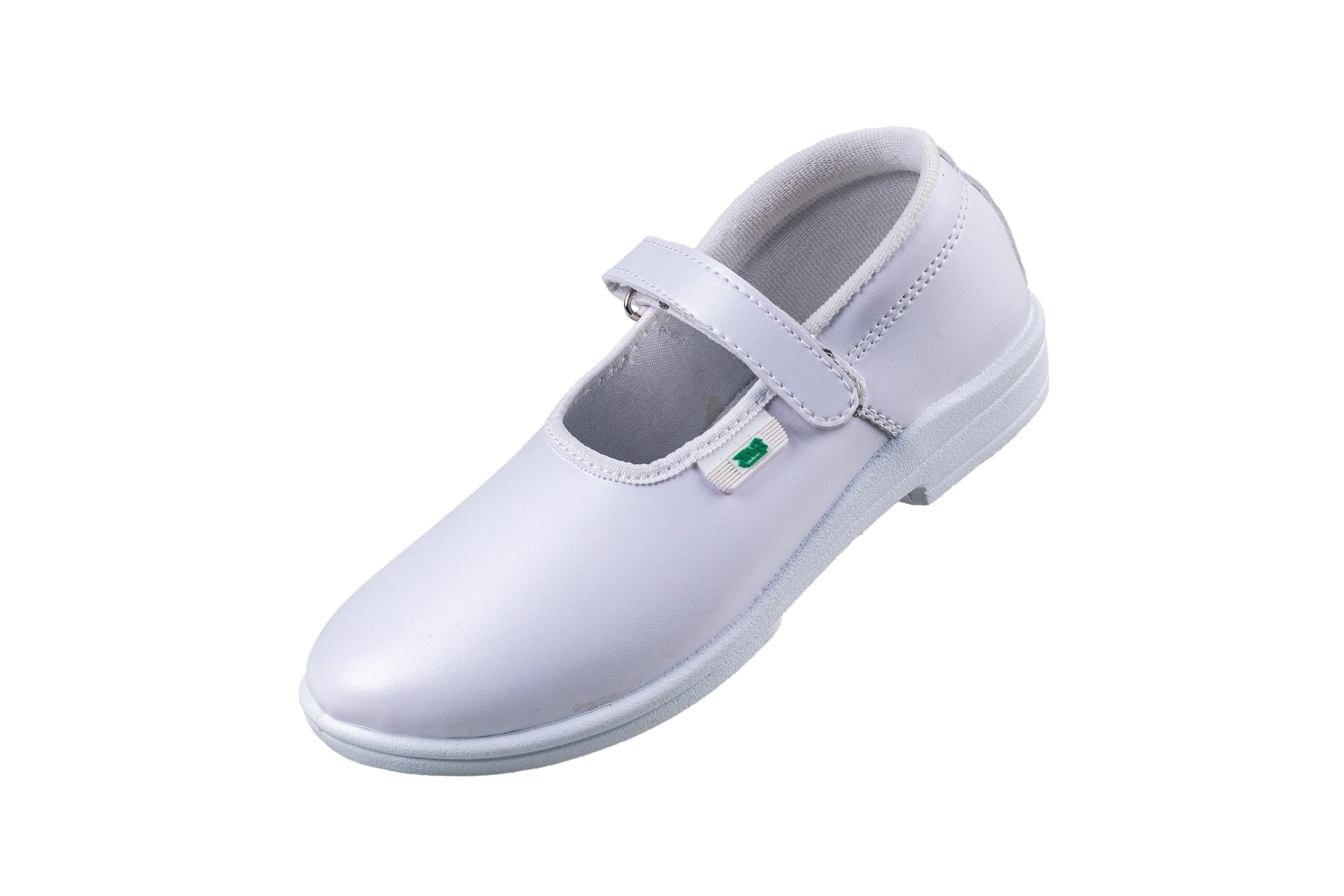 Titas Girls Velcro White School Shoe (4 Years to 9 Years Girls)(Skool Girl Dlx Velcro)