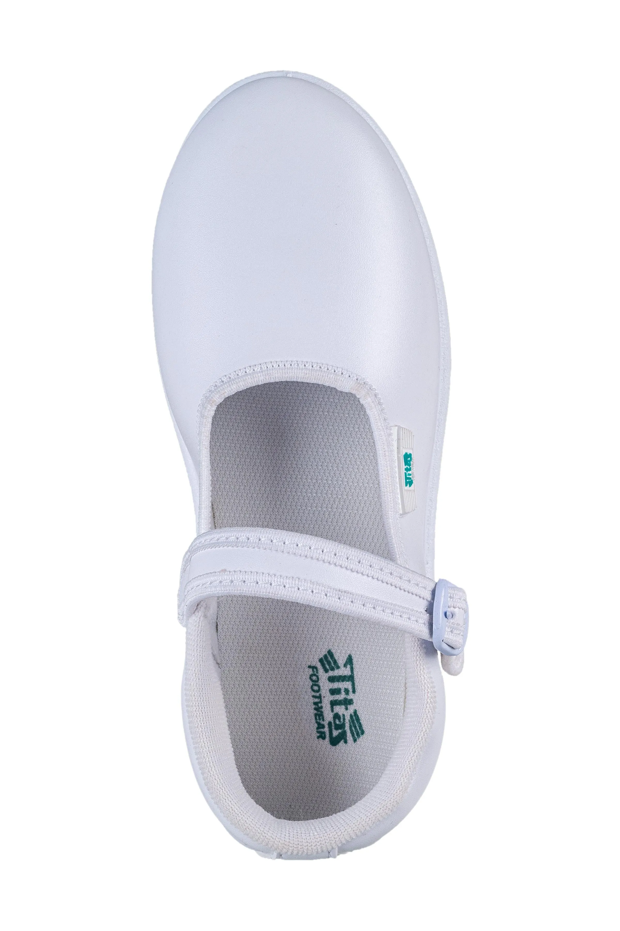 Titas Girls White School Shoe (7 Years-13 Years)