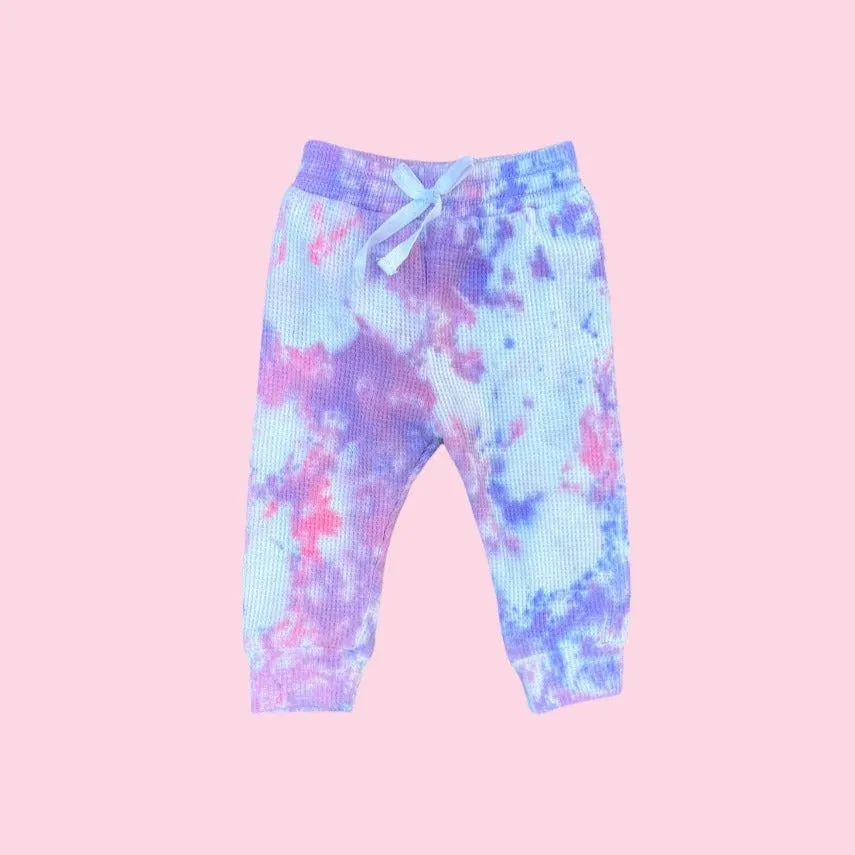 Toddler Pink Lilac Tie Dye Onesie Jogger Set