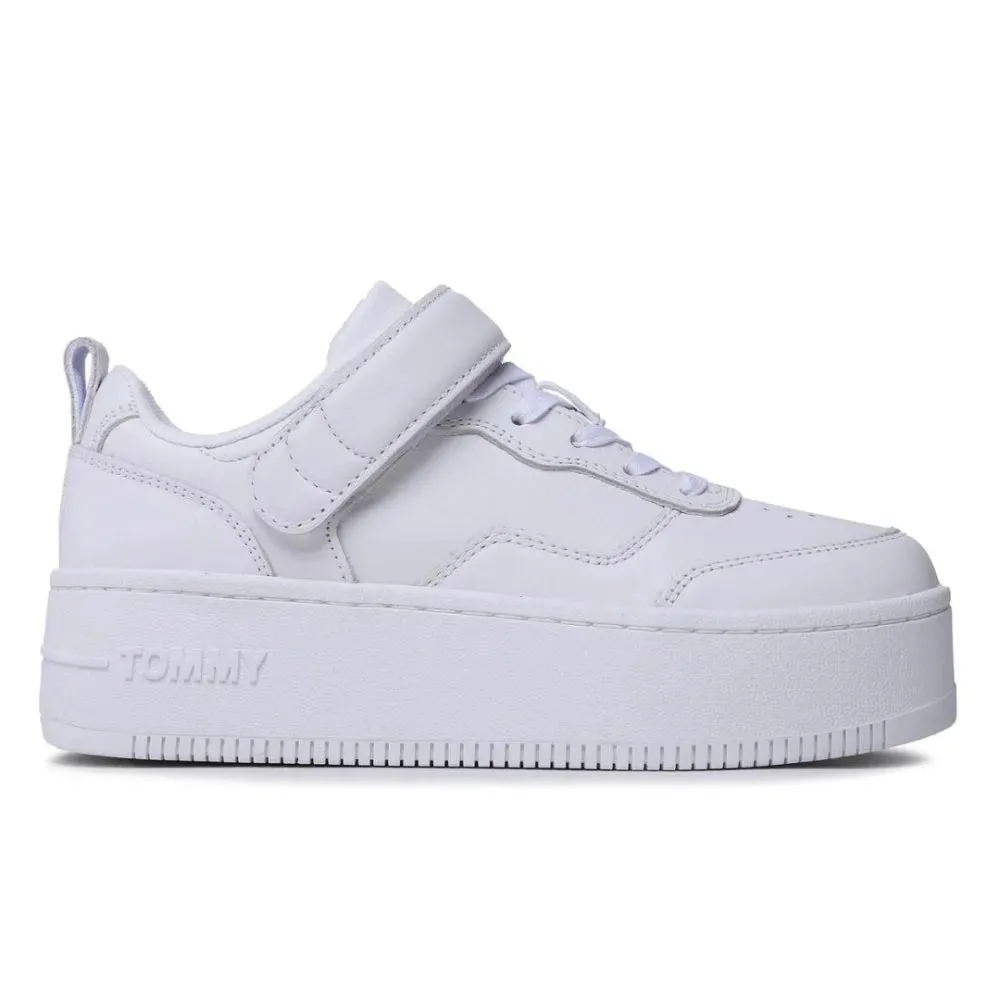 Tommy Hilfiger Jeans TJW Flatform Velcro Trainers Women's - WHT