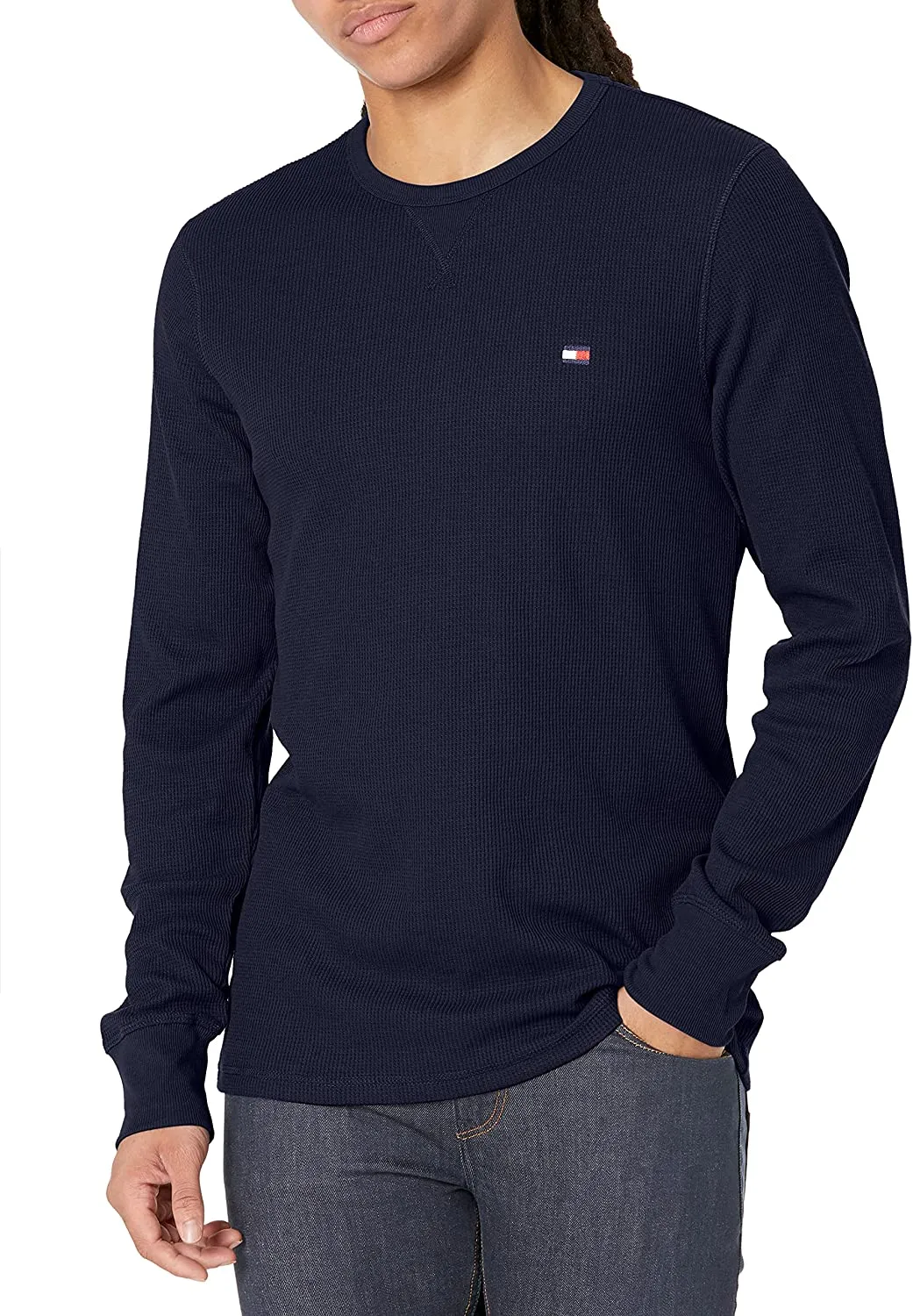 Tommy Hilfiger Men's Thermal Long Sleeve Crew Neck Shirt