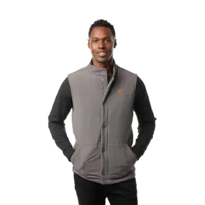 TRAVIS MATHEW SNOWBODY BETTER VEST - GREY PINSTRIPE