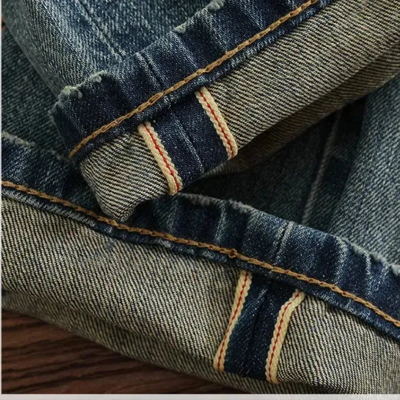 TrendWave Khaki Vintage Denim Jeans