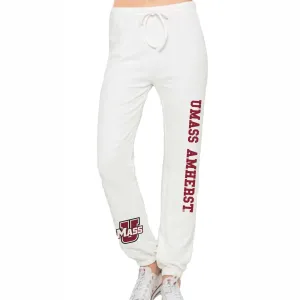 UMass White Joggers