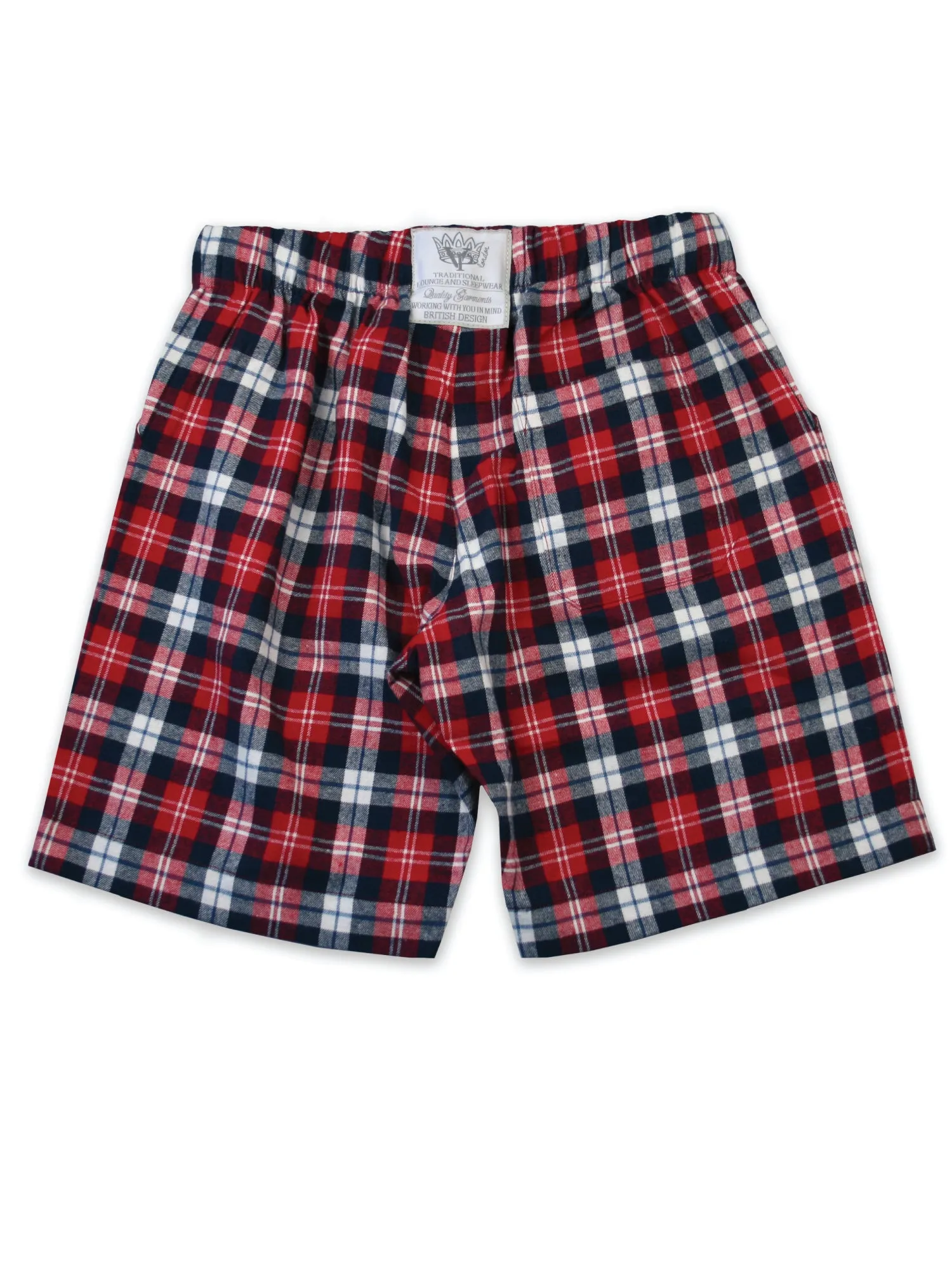 Unisex 'Curtis' Check PJ Lounge Shorts