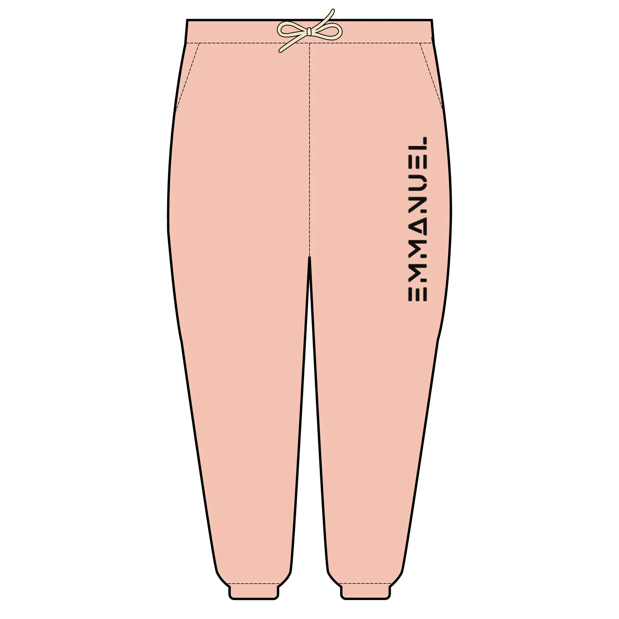 Unisex Garment-Dyed Fleece Sweatpants with Stylish Printed Design