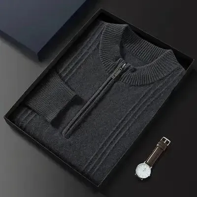 Valois™ - Pure Cashmere Half Zip