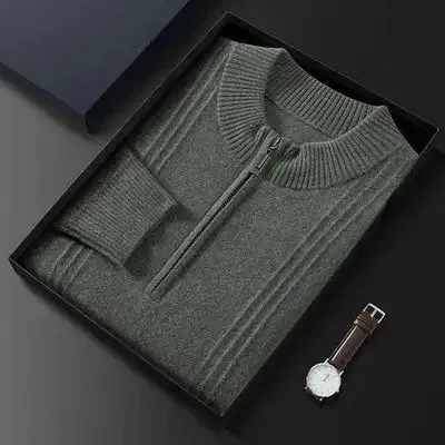 Valois™ - Pure Cashmere Half Zip