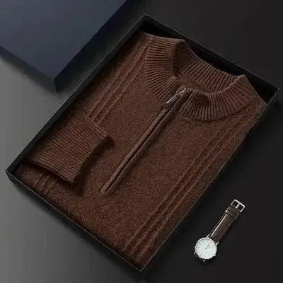 Valois™ - Pure Cashmere Half Zip