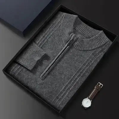 Valois™ - Pure Cashmere Half Zip
