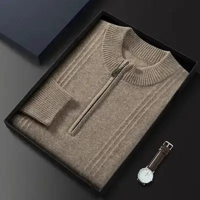 Valois™ - Pure Cashmere Half Zip