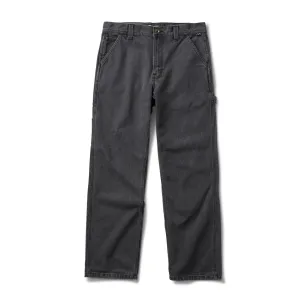 VANS AVE Drill Chore Relaxed Carpenter Denim Pants Pirate Black