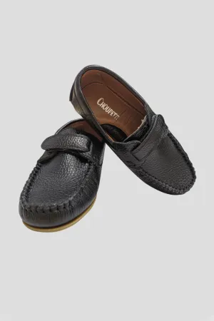 Velcro Moccasins, Black