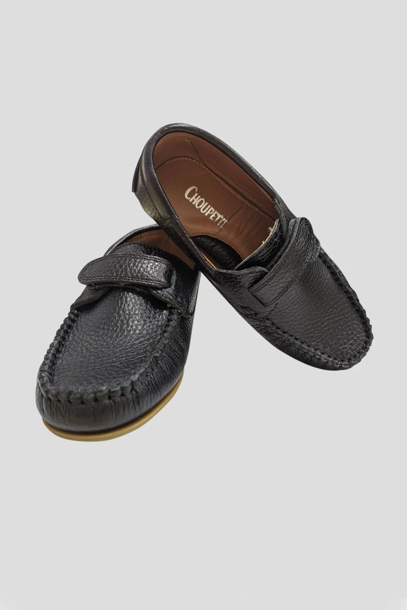 Velcro Moccasins, Black