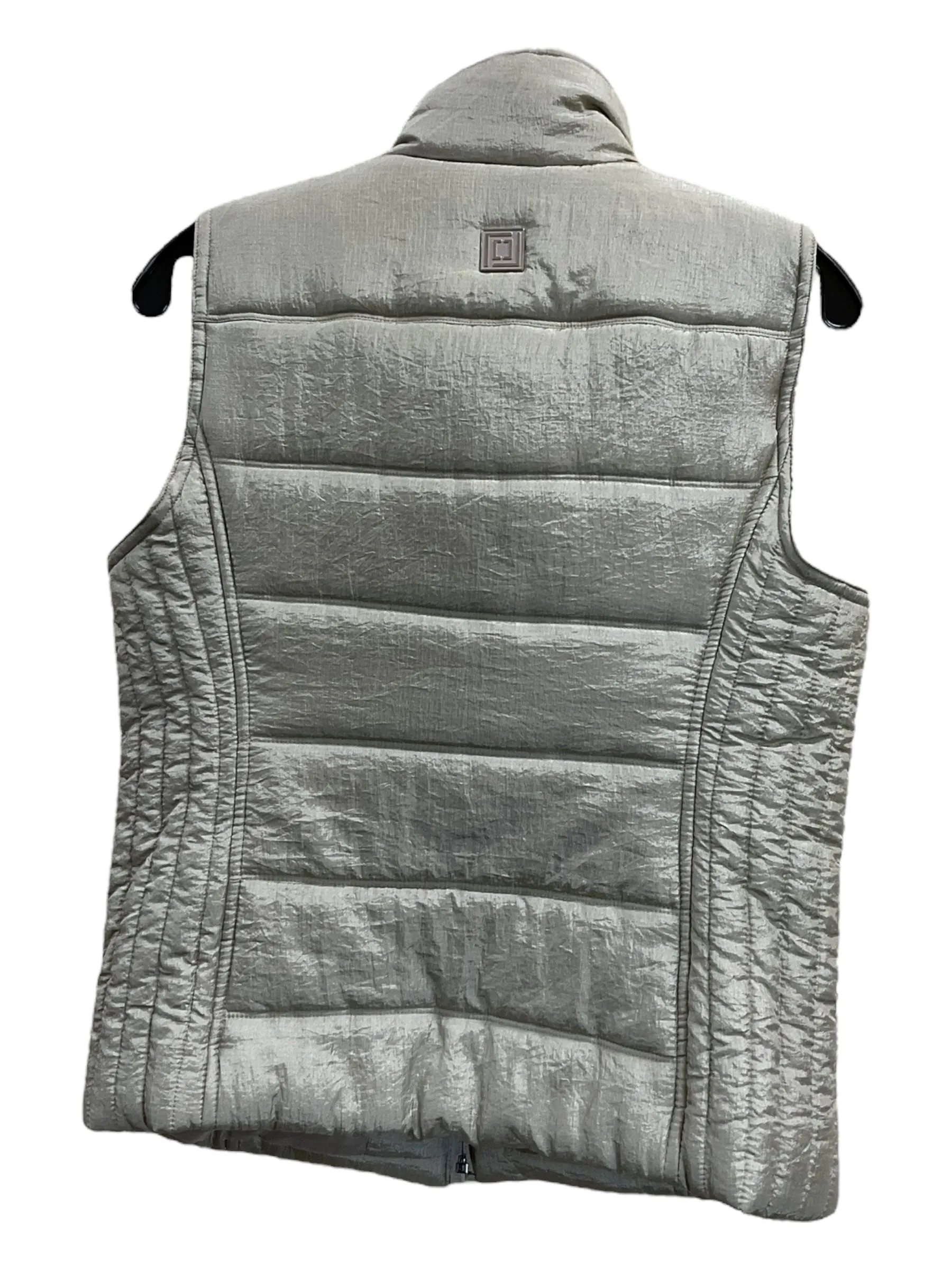 Vest Puffer & Quilted By Liz Claiborne In Tan, Size: M
