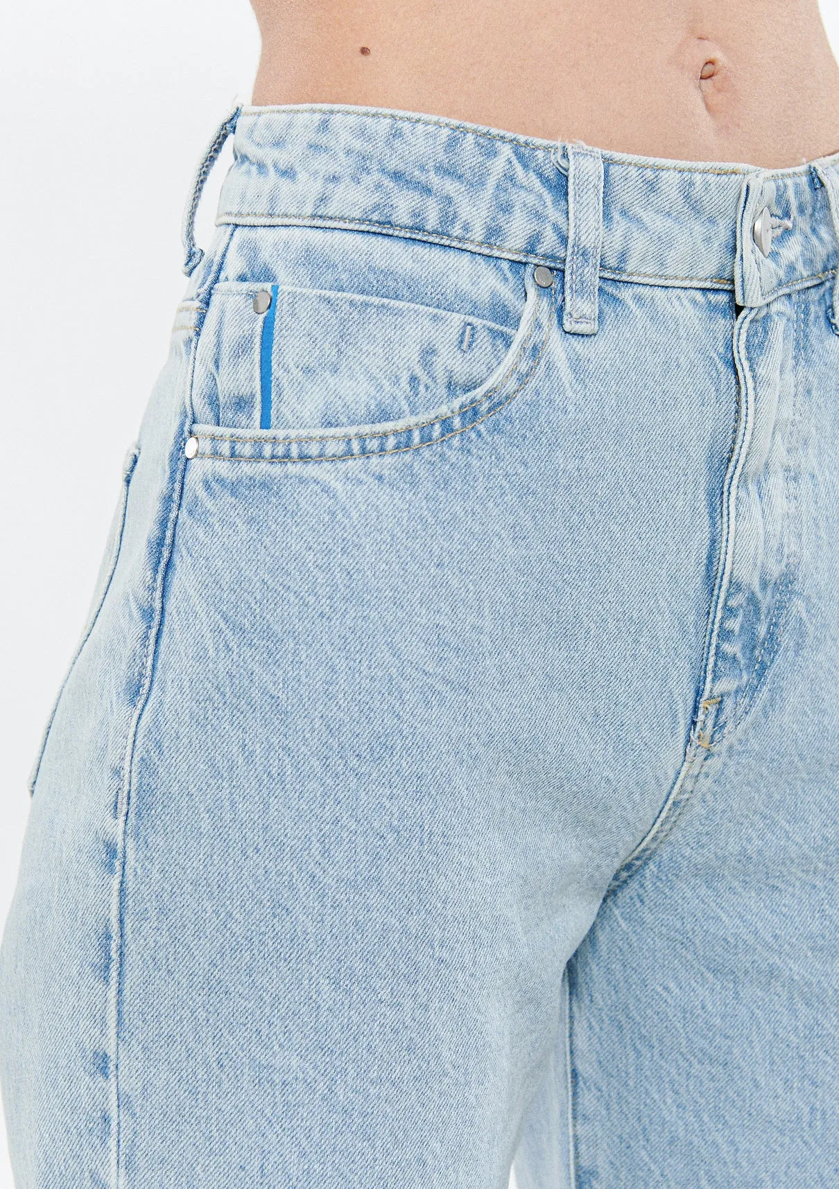 Victoria Bleached Blue Jean Pants