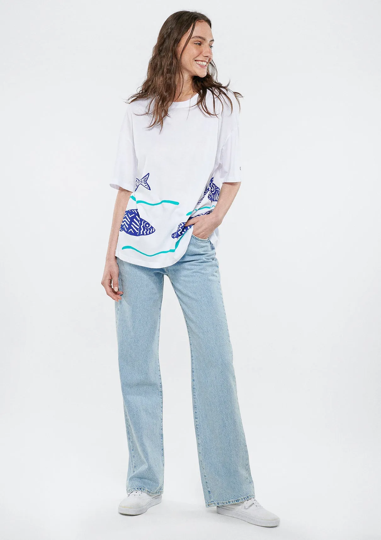 Victoria Bleached Blue Jean Pants