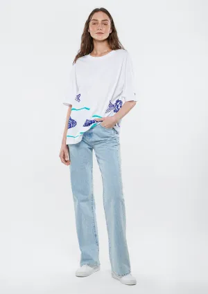Victoria Bleached Blue Jean Pants