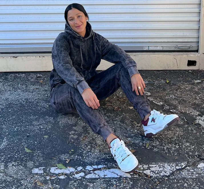 Vintage Black Acid Wash Set