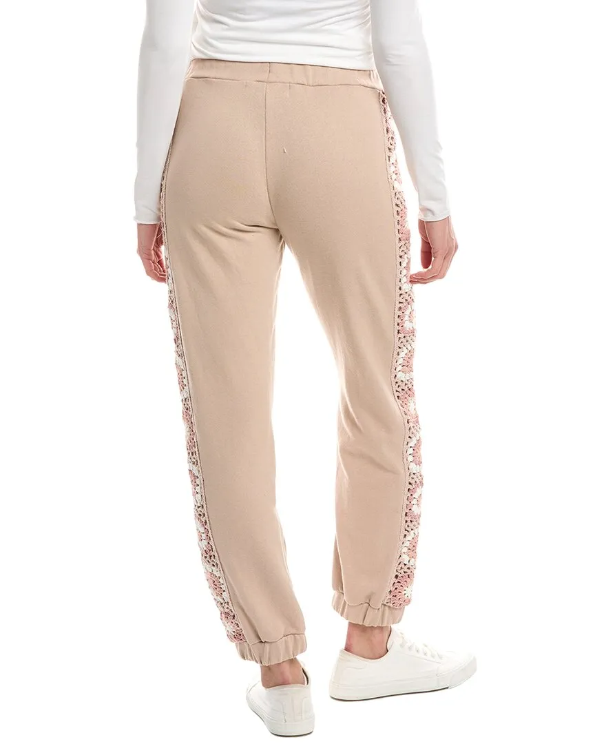 Vintage Havana Crochet Trim Jogger