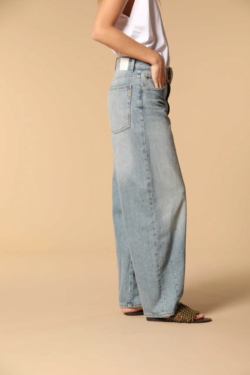Vivienne 5-pocket women's Jeans in recycled blue denim relaxed fit
