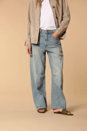 Vivienne 5-pocket women's Jeans in recycled blue denim relaxed fit