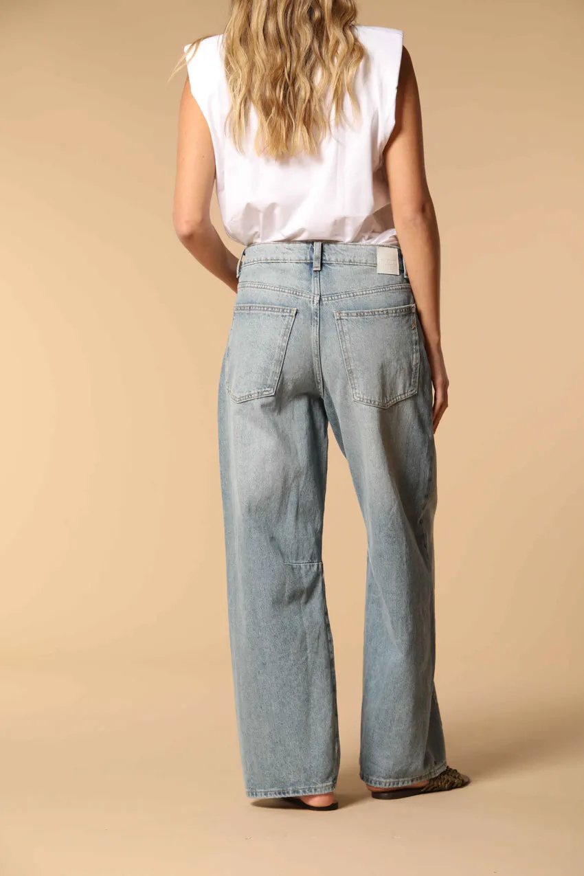 Vivienne 5-pocket women's Jeans in recycled blue denim relaxed fit
