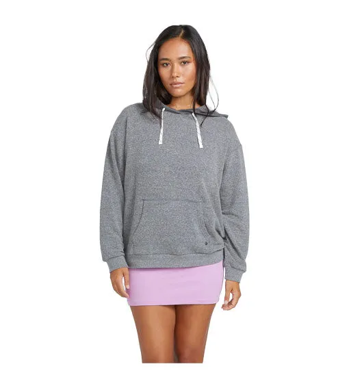 Volcom Women's Lil Frenchie Hoodie Vintage Black
