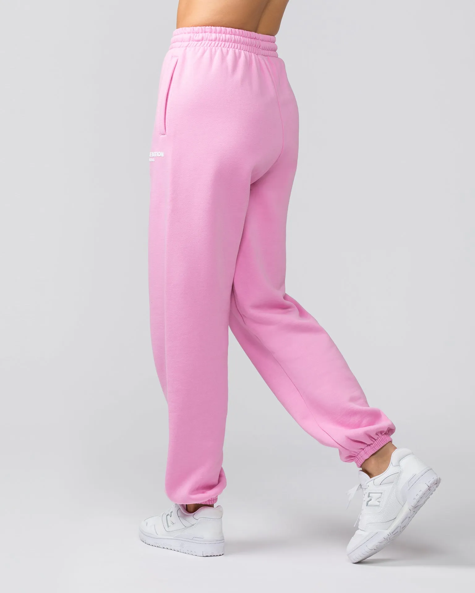 Weekend Slouchy Trackies - Pink Frosting
