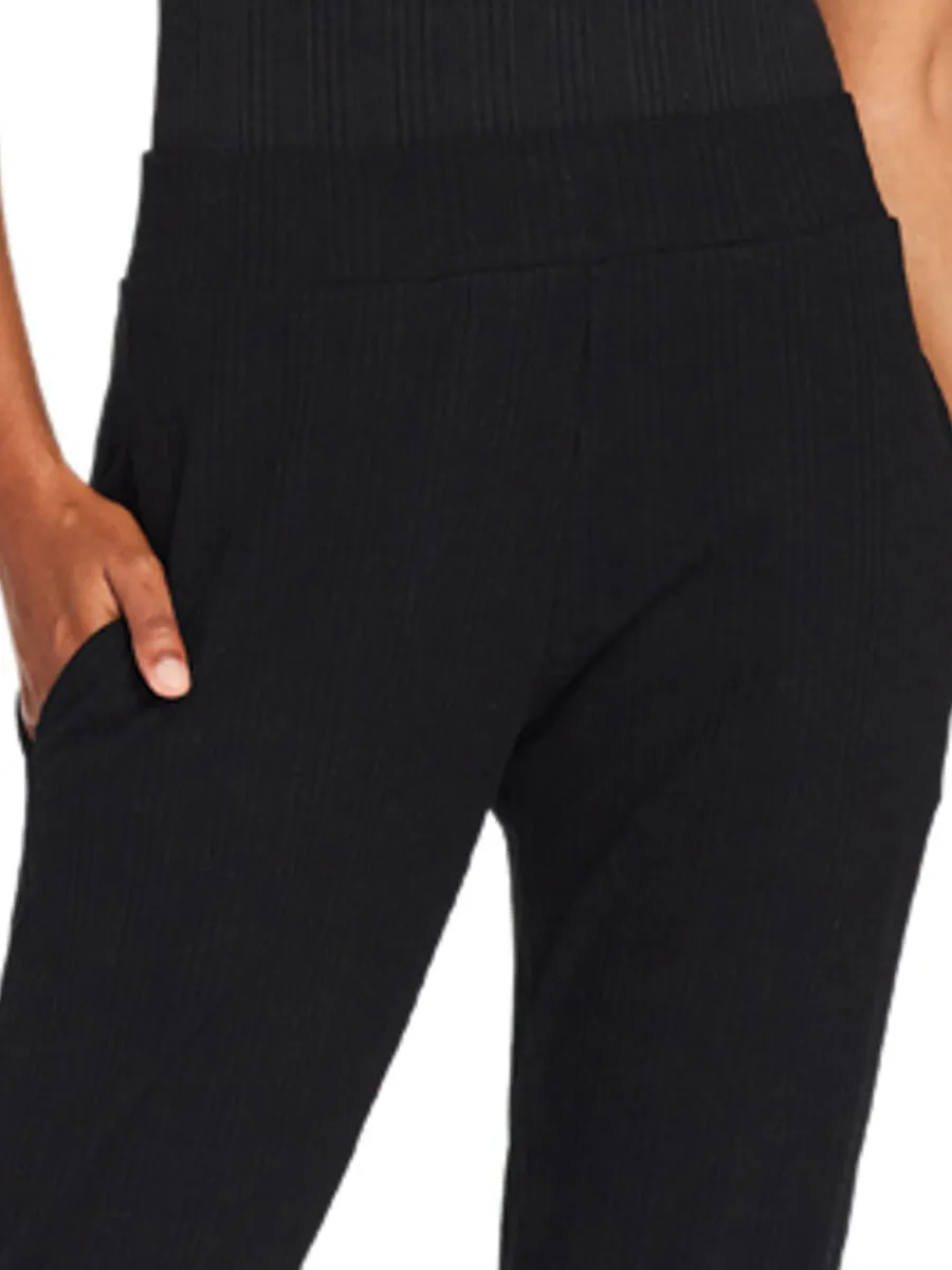 West Pant in Black Organic Rib