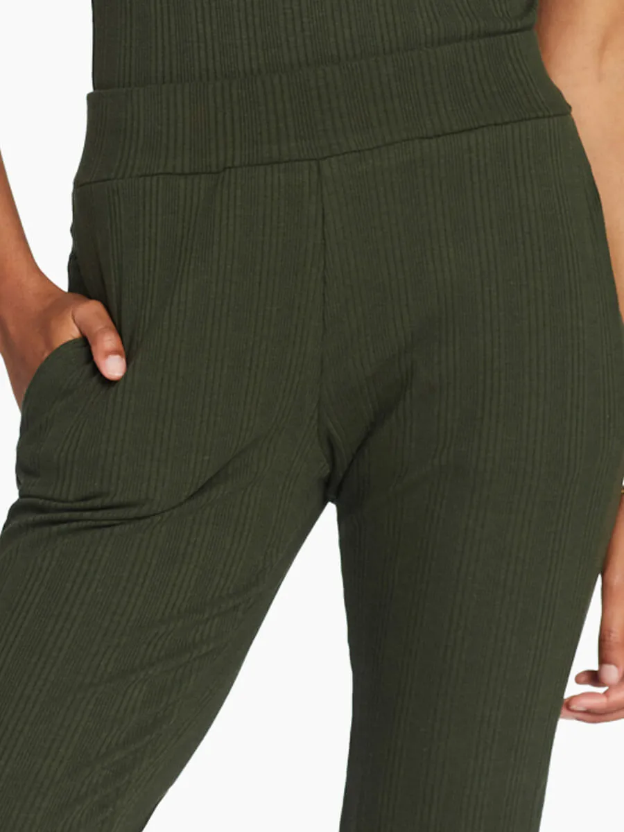 West Pant in Forest Organic Rib