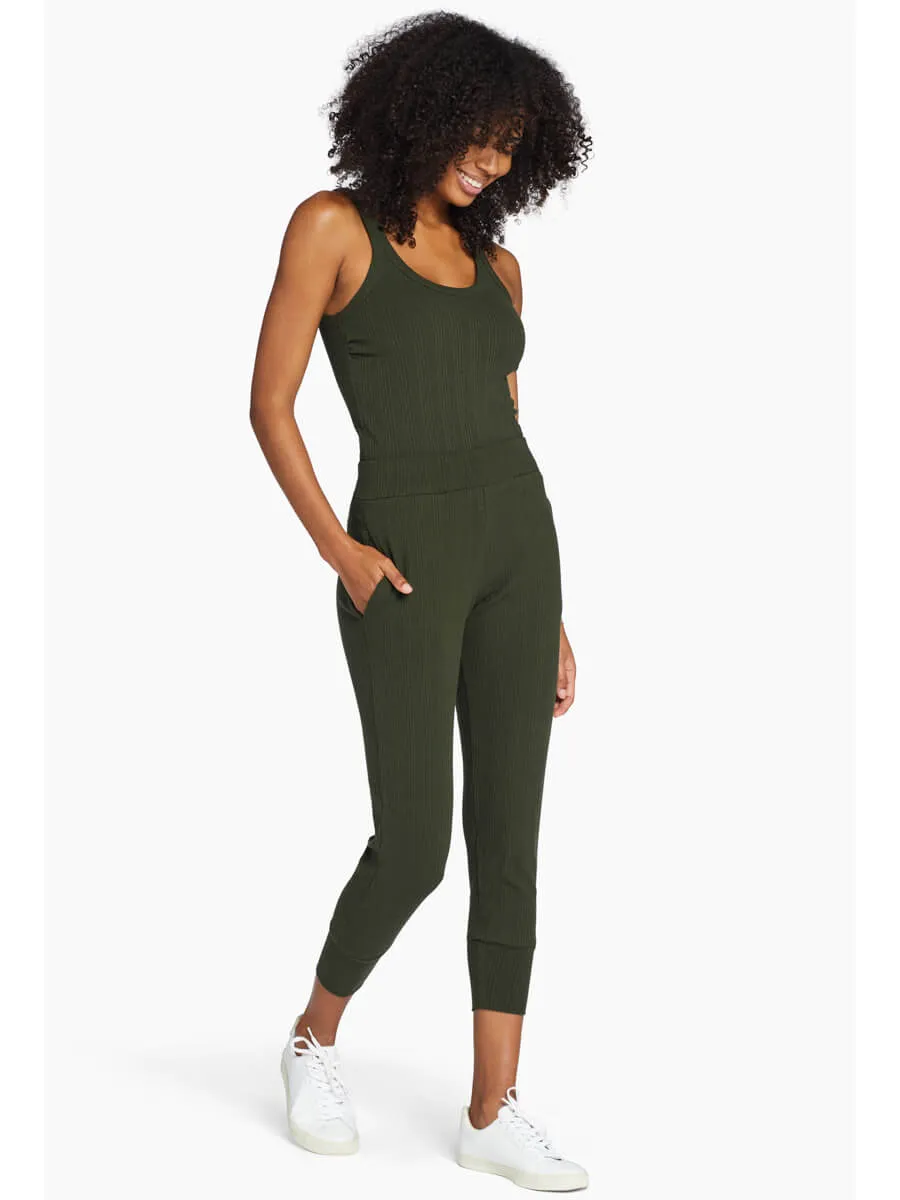 West Pant in Forest Organic Rib