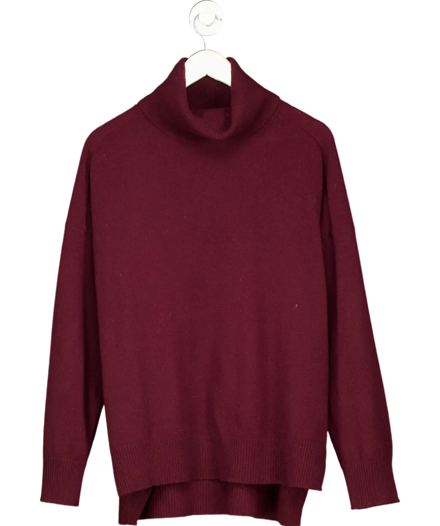 Whistles Red Cashmere Roll Neck Jumper UK M