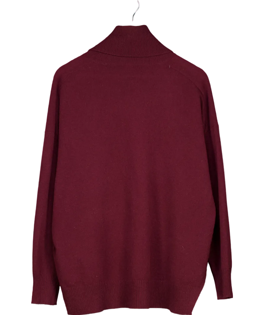 Whistles Red Cashmere Roll Neck Jumper UK M