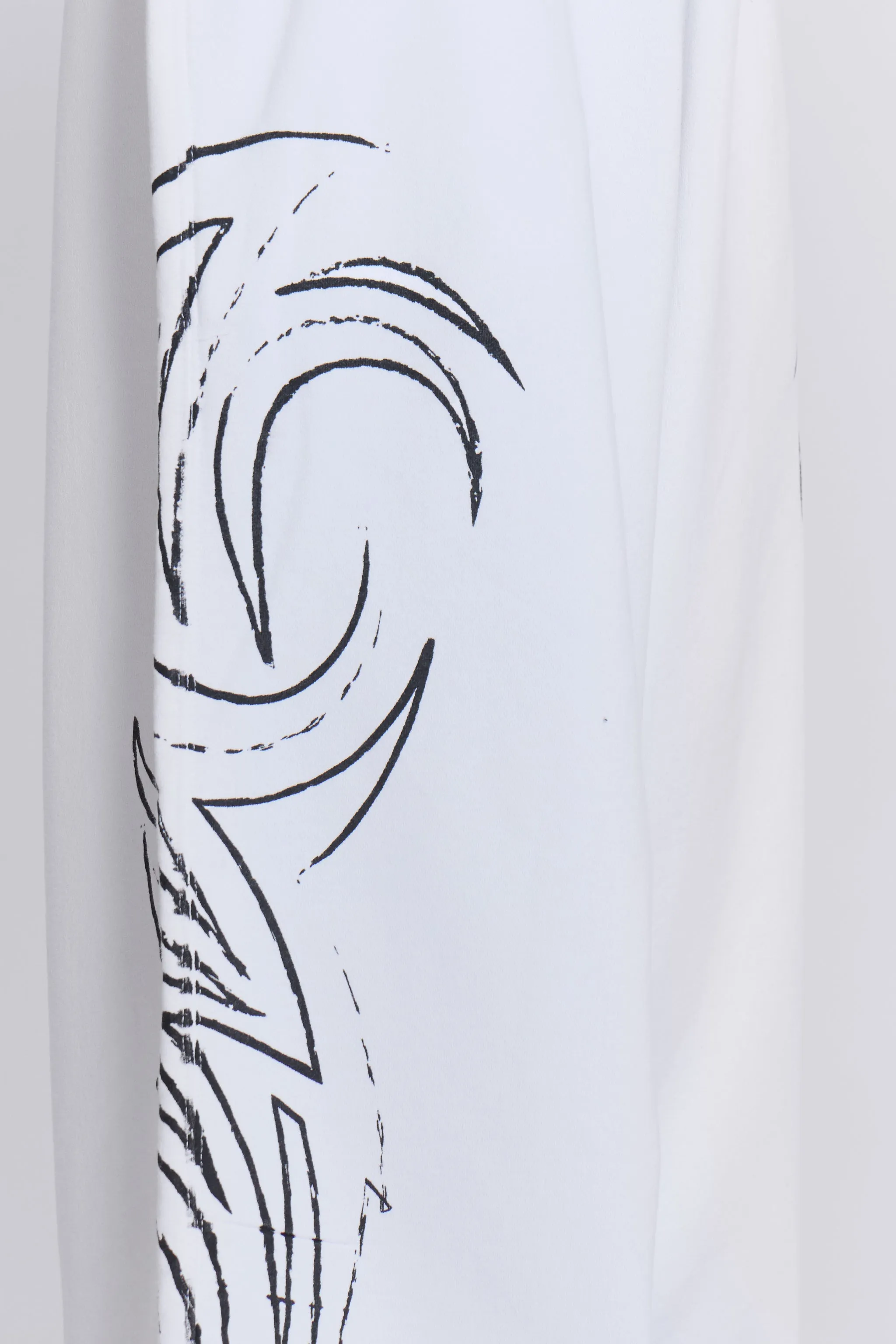 White Baggy Blade Joggers