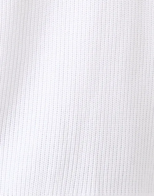 White Cotton Zip Hoodie Jacket
